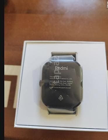 istilik qaz sobalari: Smart saat, Redmi, Suya davamlı, rəng - Qara — 3