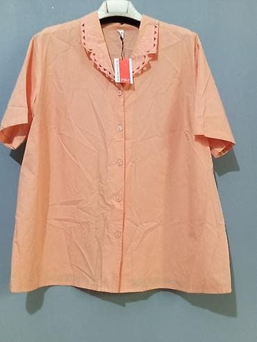 Üst geyimləri: Qadın köynəyi – şaftalı rəngi razmer etiketde yazılıb - Model — 1