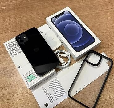 ipad air 7: IPhone 12, 128 GB, Qara, Zəmanət, Simsiz şarj, Face ID — 1