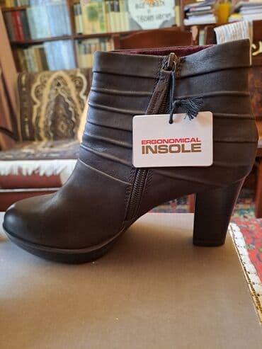 botlar: Ölçü: 38, rəng - Qəhvəyi, Yeni — 4