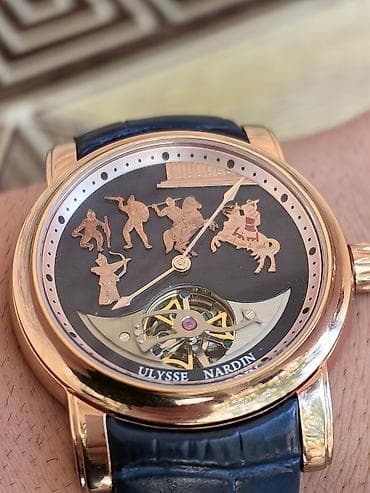 Ulysse Nardin - Çingiz Xan kişi saatı – mexaniki, klassik dizayn - — 2