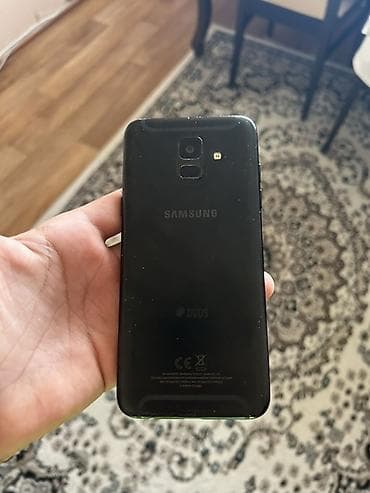 a 6 plus: Samsung Galaxy A6, rəng - Qara, İki sim kartlı — 4