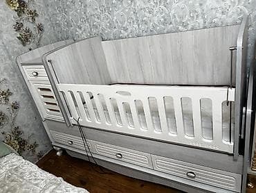 stol stul sumqayit: Oğlan və qız üçün, İşlənmiş, Çarpayı, Bazasız, Matras ilə, Siyirməli — 4