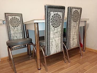 Mətbəx üçün, Açılan, Dördbucaq masa, 4 stul