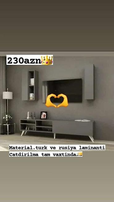 islenmis dehliz dolabi: TV stend — 1