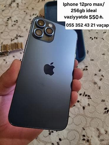 xiaomi note 12 s: IPhone 12 Pro Max, 256 GB, Blue Titanium, Face ID — 3
