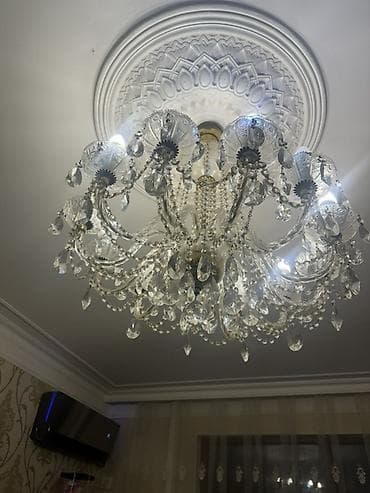 Çılçıraq, 5 lampa, Xrustal — 3