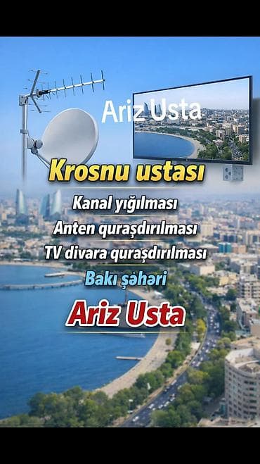 Kanalların yığılması krosnu ustası televizorların divara — 2