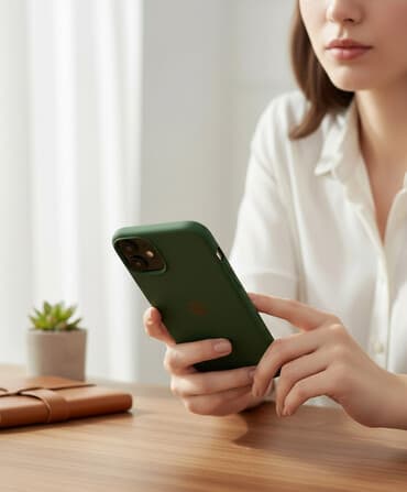 IPhone 13 üçün Original Silicone Case – Yaşıl Rəng 📱 Model: iPhone 13