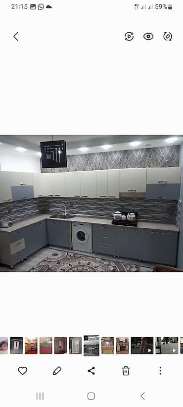 Sifarişlə mətbəx dəsti, Özü çəkən petlələr, MDF, Kredit var, Pulsuz çatdırılma