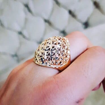 qedimi uzukler: Toy, Üzük, Sarı qızıl, 585 Əyar, Qaşsız — 2