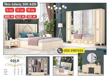 avanqart: İkinəfərlik çarpayı, 2 tumba, Dolab, Termo, Azərbaycan, Yeni — 3