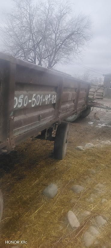 Su nəqliyyatı: Kənd təsərrüfatı üçün qoşqu (traktor üçün) - 2 oxlu, 4 təkərli — 9