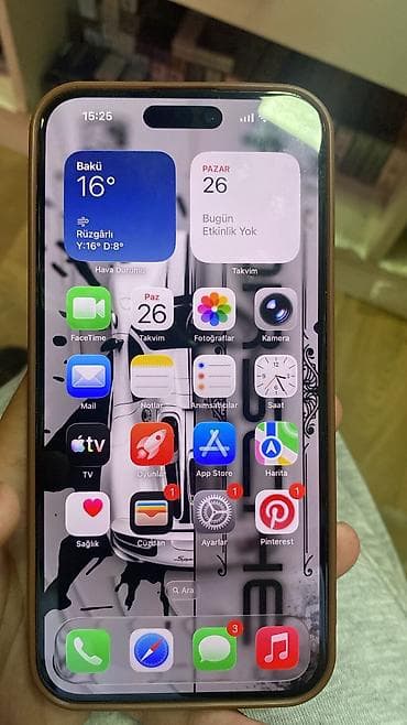 IPhone 14 Pro Max, 256 GB, Deep Purple, Face ID, Zəmanət, Simsiz şarj