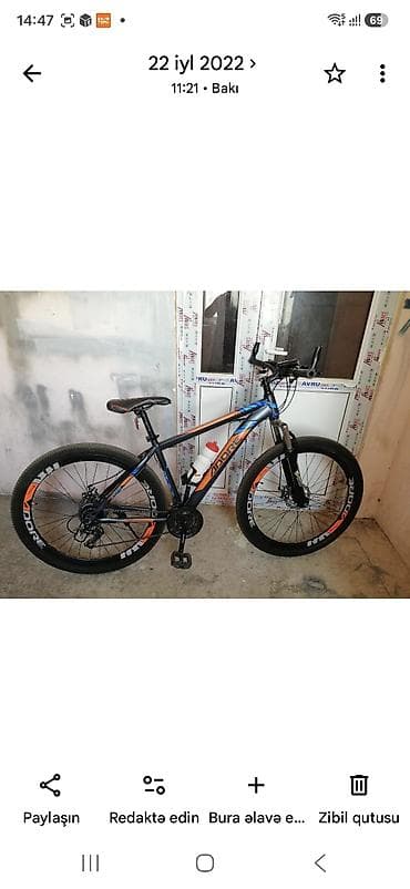 velasbet: Adore MTB velosiped - Korpus: yüngül alaşımlı hardtail çərçivə - — 9