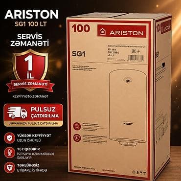 Ariston 100 l, Yeni, Kredit yoxdur, Pulsuz çatdırılma, Rayonlara çatdırılma