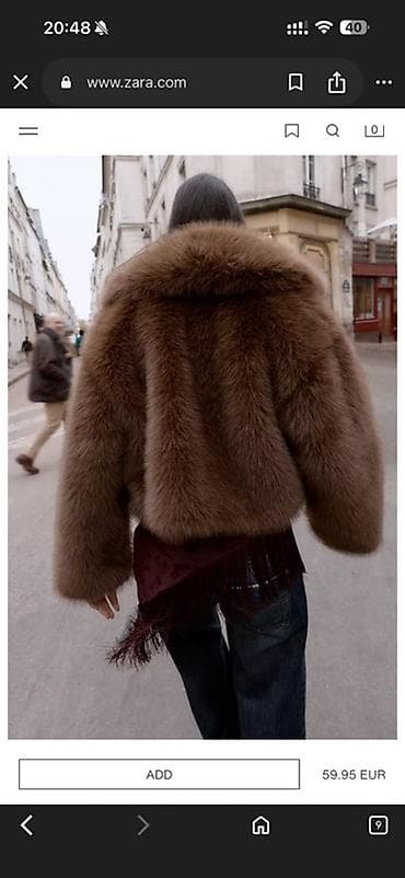 fehle geyimi: Kürk, Zara, S, M, rəng - Qəhvəyi — 3