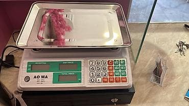 Ticarət tərəziləri: Elektron ticarət tərəzisi – AO MA - Maksimum çəki: 40 kq - Minimum — 1