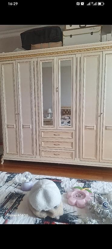 Мебель для дома: Klassik stil qonaq otağı mebel dəsti - Rəng: ağ krem tonlarında — 10