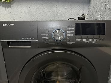 met: Paltaryuyan maşın Sharp, 6 kq, İşlənmiş, Avtomat, Qurutma var, Kredit yoxdur, Ünvandan götürmə — 3