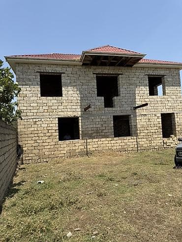 2 mərtəbəli yarımçıq tikili – fərdi yaşayış evi - Daş konstruksiya — 8