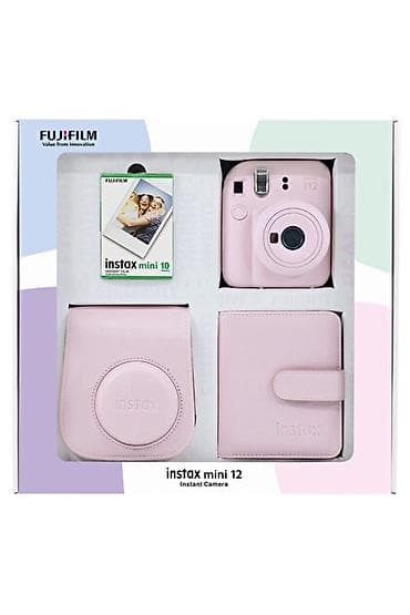 Fujifilm Instax Mini 12 seti – çəhrayı rəng Dəst tərkibi: - Instax — 1