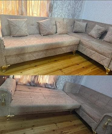 Угловой диван, Б/у, Раскладной, С подъемным механизмом, Ткань, Нет доставки at lalafo.az Угловой диван, Б/у, Раскладной, С подъемным механизмом, Ткань, Нет доставки