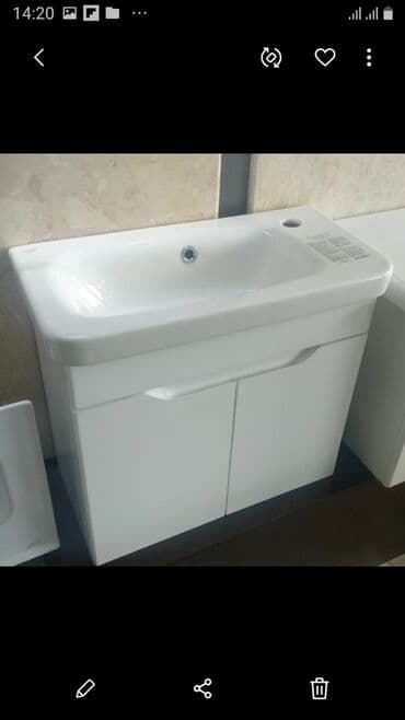 Duş kabinaları, arakəsmələr: Wc ucun kicik hecmli el uzyuyanlar+ dolab — 2