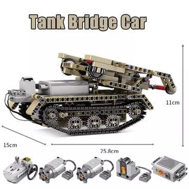 şəhər konstruktorları: 🔹Konstruktor Lego "Tank" 2+1 519pcs. 🔹Pultla idarə olunan — 4