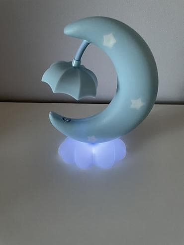 stolüstü işıq: Uşaq otağı üçün dekorativ LED gecə lampası - Dizayn: Ay fiqurlu — 6