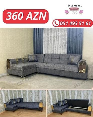 Künc divan, Yeni, Açılan, Bazalı, Parça, Şəhərdaxili pulsuz çatdırılma