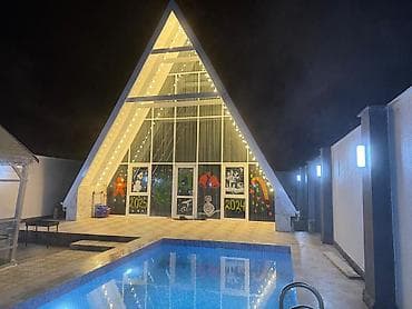 Mərdəkanda yerləşən isti, hovuzlu bağ evimiz xidmətinizdədi,xidmətə