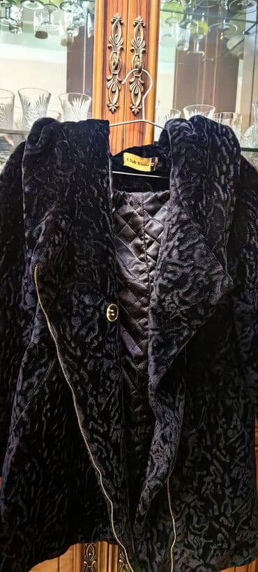 qaragüldən qadın şubaları: Kürk, rəng - Qara — 10