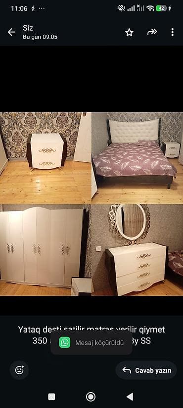 matras satilir: Yataq desti satilir matras verilir qiymet 350 azn unvan Lokbatan By SS — 1