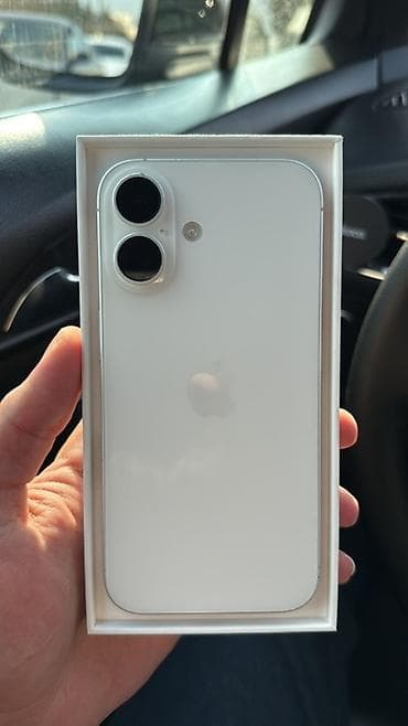 iphone 16 sade: IPhone 16, 128 GB, Ağ, Face ID — 1
