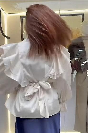 Şəxsi əşyalar: Zərif atlas parça qadın bluzası. 28 azn. elifden alinib. hec — 2