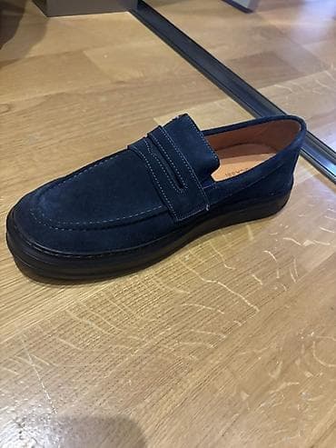 kişi geyimi: Məhsul: Kişi mokasinləri (lofer) - Rəng: Tünd göy (navy) - Material — 5