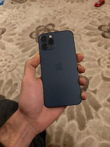 IPhone 12 Pro, 256 GB, Pacific Blue, Simsiz şarj, Face ID