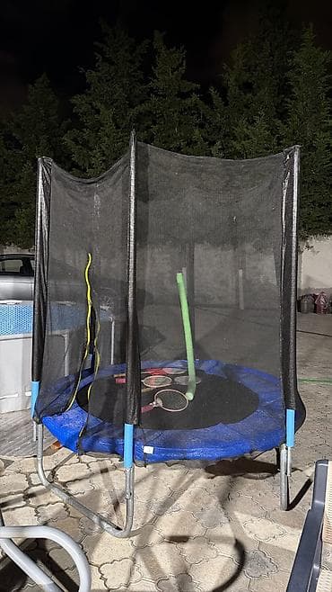 Uşaq üçün dairəvi trampolin - Ölçülər: 183 × 244 × 305 sm (şəkildə — 3