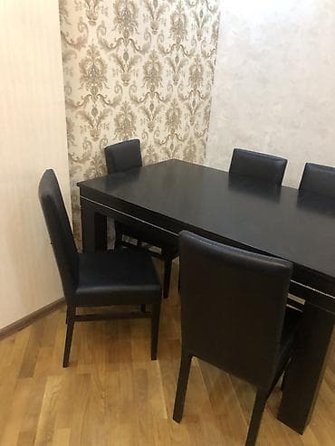 bag evi ucun stol stul: Qonağ otağı üçün dəst mebellər.Uqlavoy divan,açılan stol və stulları — 8