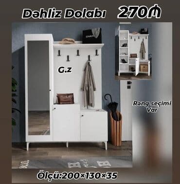 Otaq bitkiləri: Açılan, 2 qapılı Düz dolab, Dəhliz dolabı — 1