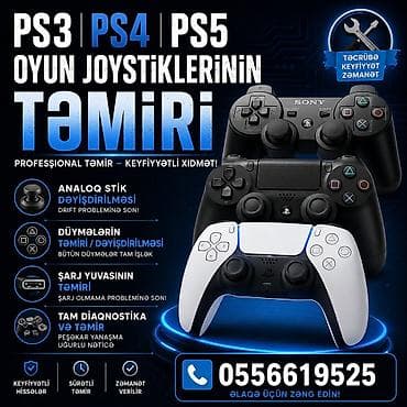 Təmir Sony Playstation, Coystiklərin təmiri, Zəmanətlə