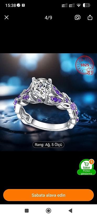 reng deyisen uzuk: Üzük, Gümüş — 2