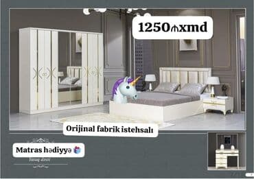 ucuz taxta satisi: İkinəfərlik çarpayı, Dolab — 1