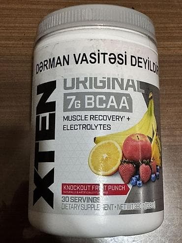 XTEND Original 7g BCAA – “Knockout Fruit Punch” dadı, 390 q (30 — 1