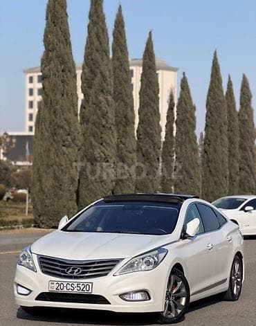 e39 radiator: Hyundai Grandeur (Azera) – ağ rəng, sedan, geniş və komfortlu salon — 2