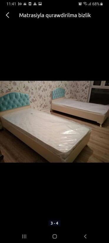 темир краватлар: Новый, Односпальная кровать, Без подьемного механизма, С матрасом, Без выдвижных ящиков, Германия — 15