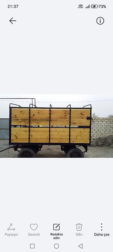 skoda fabia ehtiyat hisseleri: Kənd təsərrüfatı üçün qoşqu (2 oxlu) - Güclü metal şassi və möhkəm — 4