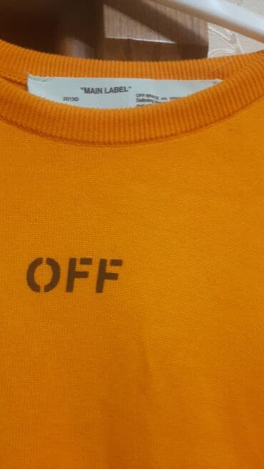 Köynəklər: Svitşot, Off-White, L, rəng - Narıncı — 2