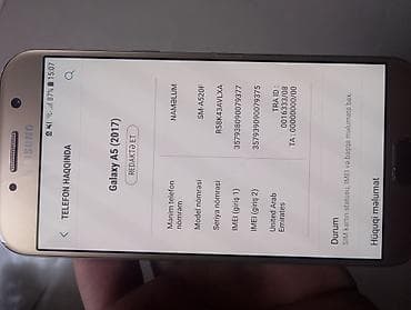 samsung 2 el telefon: Samsung Galaxy A5 2017, 32 GB, rəng - Qızılı — 4